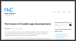 Desktop Screenshot of mattcassara.com