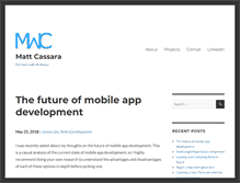 Tablet Screenshot of mattcassara.com